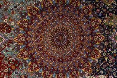 Jamshidi Iranian silk handmade carpet