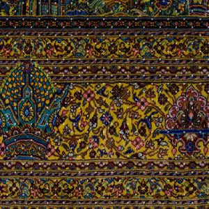 Qom silk handmade carpet Jamshidi