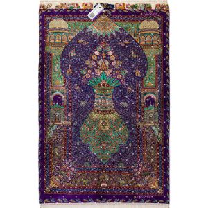 Qom Hand knotted Rug SN0588402677