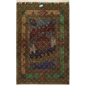 Persian Hand Knotted Silk Carpet